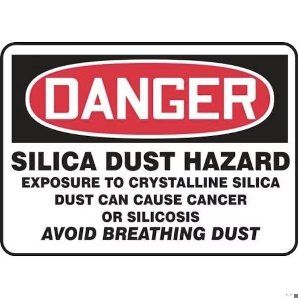 Accuform OSHA DANGER SAFETY SIGN SILICA DUST MCHG138XP MCHG138XP - main